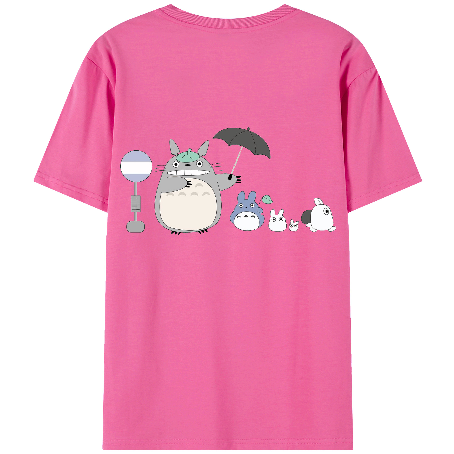 （画像用） となりのトトロ 草壁メイ 草壁サツキ My Neighbor Totoro Satsuki Kusakabe Mei Kusakabe レディース半袖Tシャツ(バックプリント)